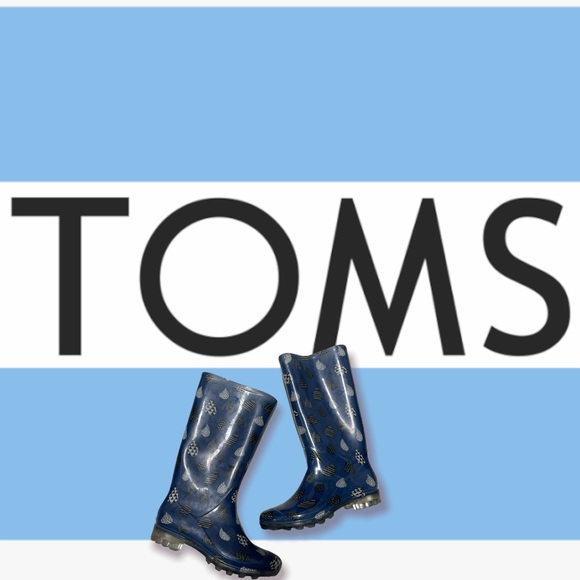 TOMS RAIN BOOTS WOMENS - Picture 1 of 7